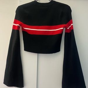 Black Cropped Sweater.